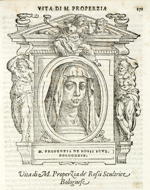 Milan, Biblioteca Braidense, Vite de piv excellent, Giorgio Vasari 1568, Properzia dè Rossi