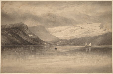 American Observing Station, Kerquelen Islands, 1874-1875 (pen and ink drawing)