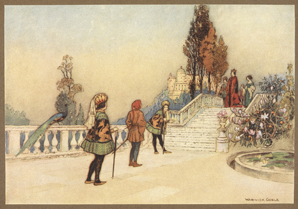 The Two Courtiers presenting Cienzo to the King, from The Merchant.