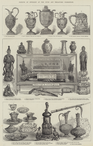 Objects of Interest at the Ryde Art Treasures Exhibition (engraving)