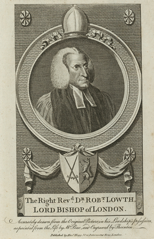 Portrait of Robert Lowth (engraving)