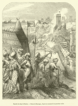Episode du siege de Rhodes (engraving)