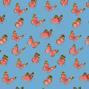 Painted lady butterfly pattern, 2021 (graphite pencil & digital)