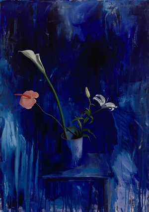 Tarro Azul II, 1994 (oil on linen)