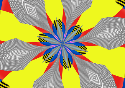 Flowers #114, 2019 (mixed media)