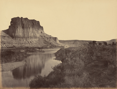 Plate 24. Castle Rock, Green River Valley,1869 (photo)