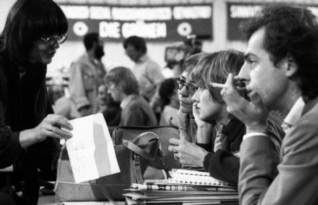 DEU Germany, Hagen: At its Federal Congress met The Greens in 1982, which …, 1982 (photo)