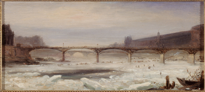 The Seine and the Pont des Arts, January 1848, 1-1848 (painting)
