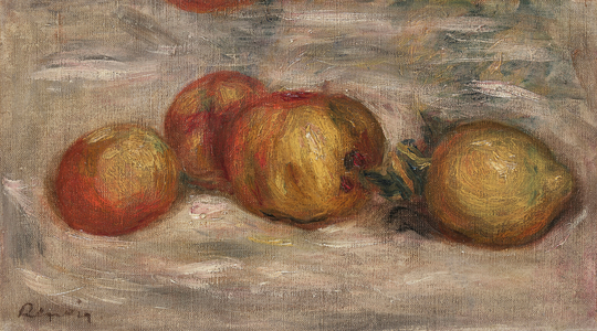 Apples and Lemon, 1913(oil on canvas)