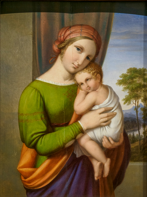 The Virgin and Child, 1820 (oil on panel)
