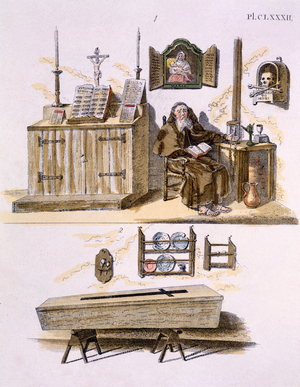 Illustration from 'Magazine of Garden Gems' by G. van Laar, published 1802 (colour litho)