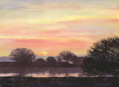Winter Solstice, 2014 (w/c on paper)