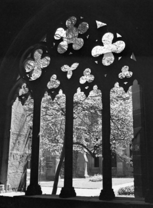At spa resort Bad Nauheim, Germany 1930s (b/w photo)