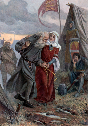 King Lear and Cordelia, c.1900 (illustration)