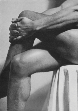 Illustration for The Male Body (b/w photo)