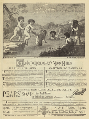 Advertisement, Pears' Soap (engraving)