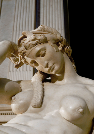 The figure of Night, from the tomb of Giuliano Medici, Duke of Nemours and son of Lorenzo il Magnifico (marble)