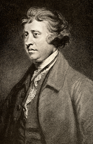 Edmund Burke (1729-1797). Engraving.