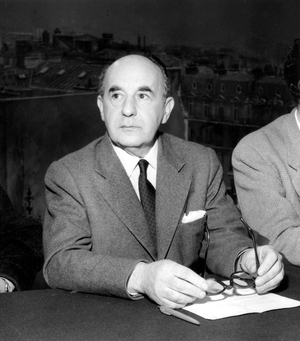 Russian Director Leonide Moguy (1899-1976) on January 23, 1959 (b/w photo)
