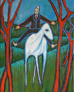 Orange Copse, 2010 (acrylic on canvas)