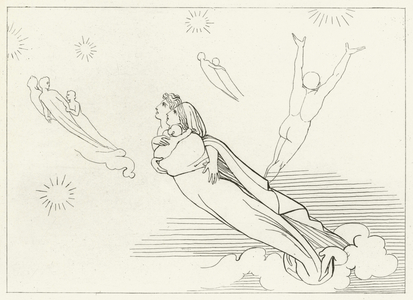 Souls Returning to their Spheres, Paradise, Canto 4 (engraving)