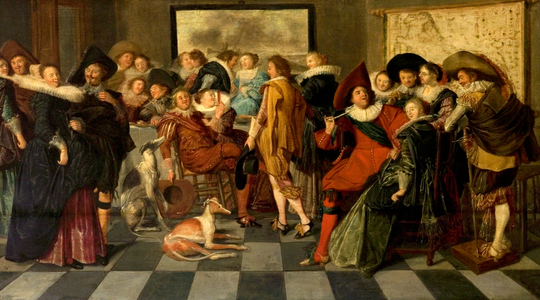 A Dutch Party, c.1620 (oil on canvas)
