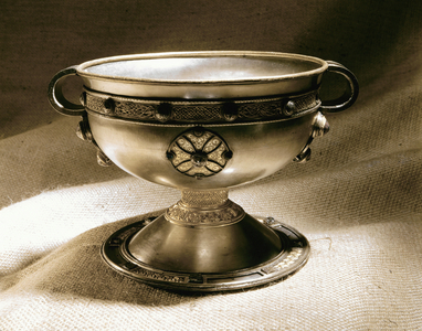 The Ardagh Chalice, Reerasta, County Limerick (silver with silver gilding, enamel, brass & bronze)