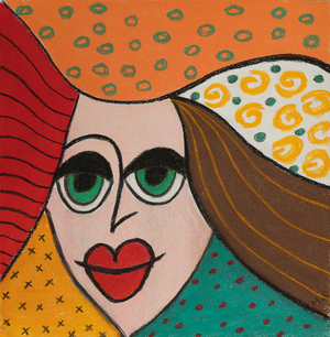 Modern woman, 2021 (pastel)