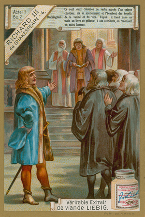 Buckingham, Act II, Scene VII from 'Richard III' by William Shakespeare (chromolitho)