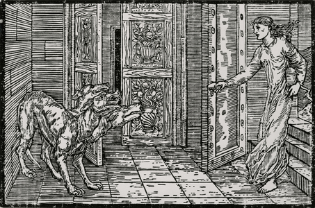 Cerberus, 1866 (woodcut)