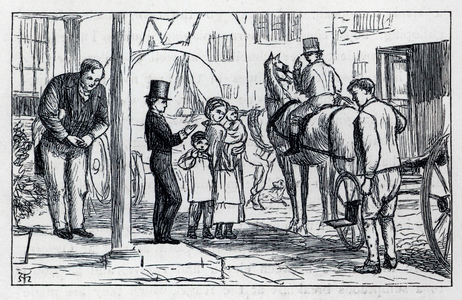 Illustration for Tom Brown's School Days (engraving)