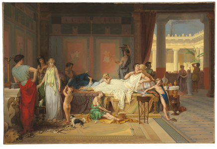 The Last Hour of Pompeii - The House of the Poet, 1869 (oil on canvas)