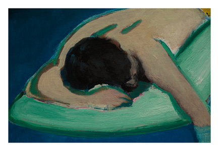 Drift, detail, 2020 (oil on linen mounted on board)