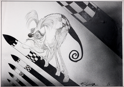 British Politics 1980s, 1985 (ink on paper)