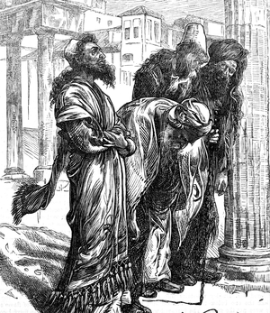 A scene in the Jewish Quarter in Rome, 1850