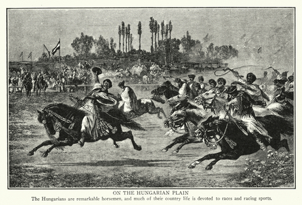 On the Hungarian plain (litho)