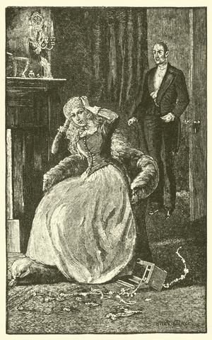 Gwendolen and the jewels (engraving)