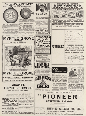Page of Advertisements (engraving)