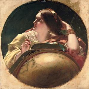 Astronomy, c.1840-1850 (oil on canvas)