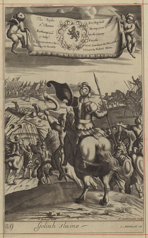 Goliah slaine (engraving)