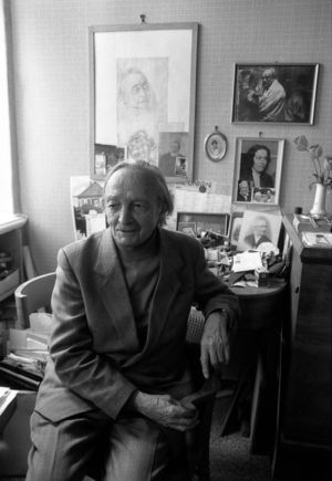 Painter Theodor Rosenhauer (GER) in Dresden,..., 1988 (photo)