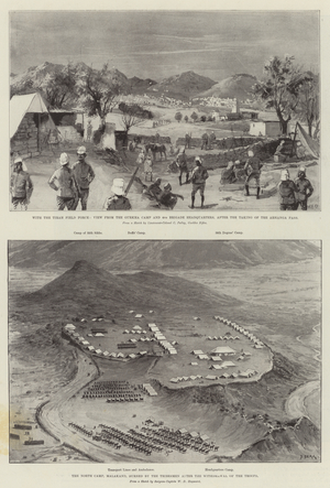 The Indian Frontier Rising (litho)