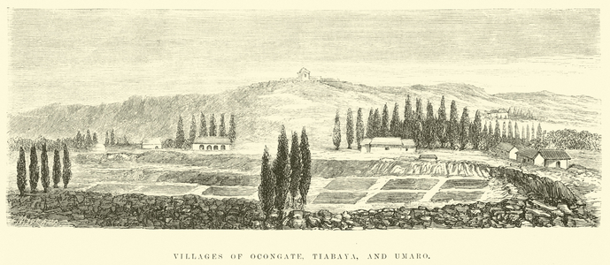 Villages of Ocongate, Tiabaya, and Umaro (engraving)