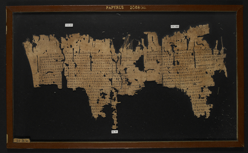Papyrus 2068 (5) Sophocles’ Ichneutae (Trackers)