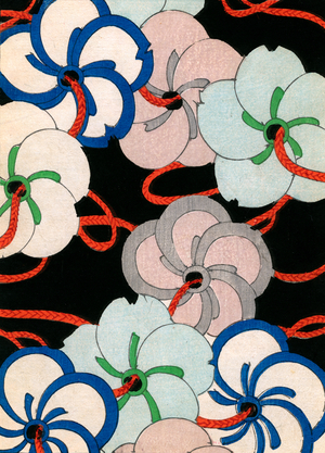 colour woodblock print of Camellia Ornaments, 1882 (colour woodblock print)