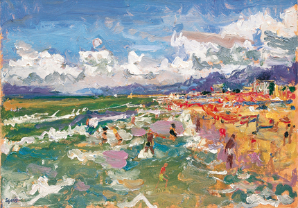 Lido di Camaiore, 2011 (oil on board)