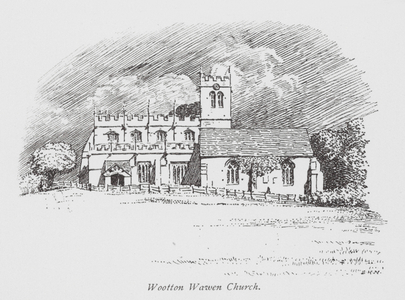 Wootton Wawen Church (litho)
