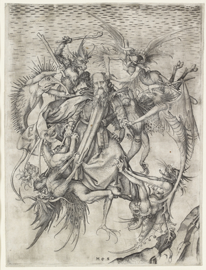 The Tribulations of St Anthony, c.1470-75 (engraving)
