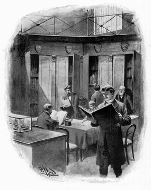 Heralds' College: The Manuscript Room (litho)