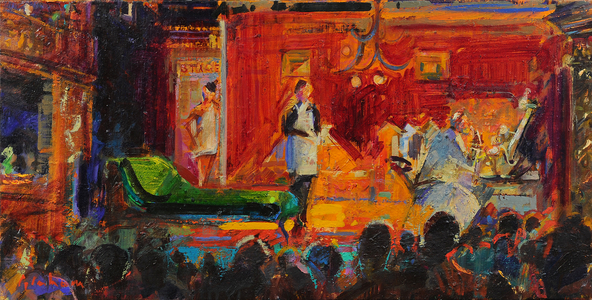 All the World's a Stage , 2021 (oil on canvas)